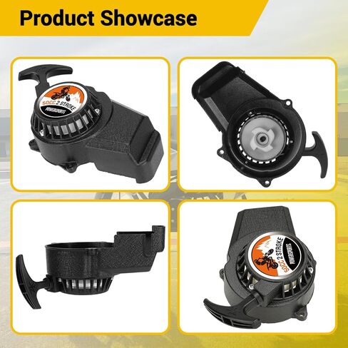 HIAORS Alloy Recoil Pull Starter Compatible with SYX Moto 50cc Dirt Bike 47cc 49cc 2 Stroke SSR SX50 Apollo Coolster QG-50 Xpro Hawk Mini Kids Pit Pocket ATV Quad 4 Wheeler Parts with Ignition Coil in Kuwait