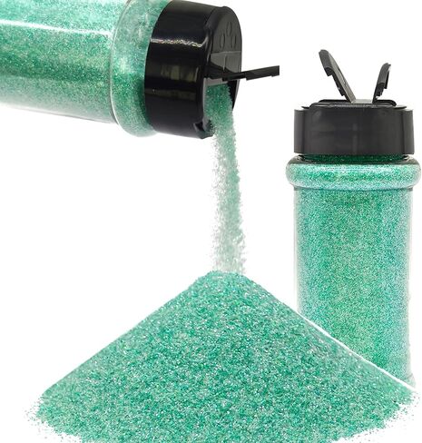 Light Blue 1/128 - Fine Iridiscent Craft Glitter - 2oz Glitter Shaker Bright Colorful Holographic Body Glitter Bulk Wholesale 24 Colors in Shaker Cosmetic Glitter in Saudi Arabia
