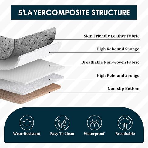 Car Seat Covers Fit for Toyota Camry 2000-2025,5 Seats Non-Slip Nappa Leather Seat Cover, Airbag Compatible, Sports Car Seat Protector Premium Interior.(Standard 5 Seats,Gray Black) in Saudi Arabia