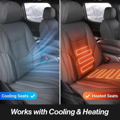 Coverland Custom Car Seat Covers Compatible with 2014-2021 Nissan NV Cargo - Premium Leather Non-Slip Memory Foam Waterproof Seat Cover Custom fit Interior Protector [Front-Dark Gray] in Kuwait