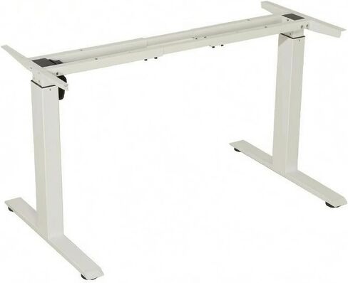 predolo Single Desk Lifting Mechanism Frame Telescopic Sit-Stand Desk Frame High Load Capacity Standing Table Stand for Study, Black, 580MM Long Foot in Kuwait