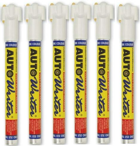 U.S. Chemical & Plastics AUTOWRITER Auto Writer PENS WHITE (USC-37004) - 6 Pens. in Saudi Arabia
