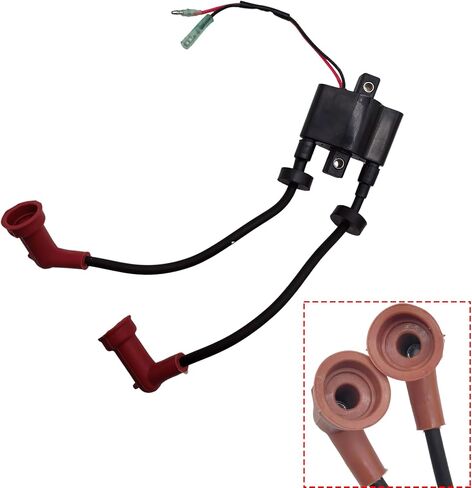 Ignition Coil For Yamaha outboard F9.9H F13.5 FT25 F15 F20 F25 2/4-Stroke Replace 6F5-85570-00 6F5-85570-10 6F5-85570-11 6F5-85570-12 6F5-85570-13 65W-85570-01/00 in Kuwait