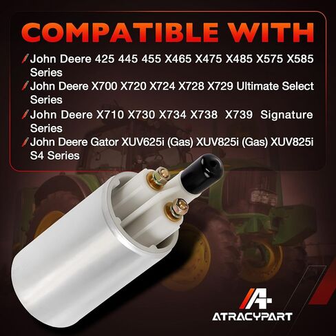 مضخة وقود AM115629 متوافقة مع جرار John Deere 425 445 455 X465 X475 للحديقة والحديقة | مجموعة مضخة الوقود البديلة بجودة OEM المباشرة in Kuwait