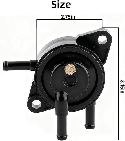 49040-7001 Fuel Pump Fits for Kawasaki FH381V FH430V FH451V FH500V FH531V FH541V FH601V FH641D FH661V Small Engine Lawn Mower, 49040-2075, with 49019-0027 49019-0707 Fuel Filter and Clamps in Saudi Arabia