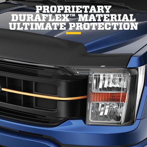 واقي غطاء محرك السيارة Husky Liners Aeroskin II | يناسب 2017-2020 فورد F-150 رابتور | عاكس منخفض المستوى/درع الحشرات - قطعة واحدة، أسود مزخرف | 2830127 in Kuwait