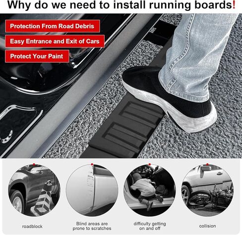 Pair Running Boards Compatible for Honda CRV CR-V 2023 2024 2025 2026 Aluminum Side Steps Nerf Bars Up Load to 350 lbs in Saudi Arabia