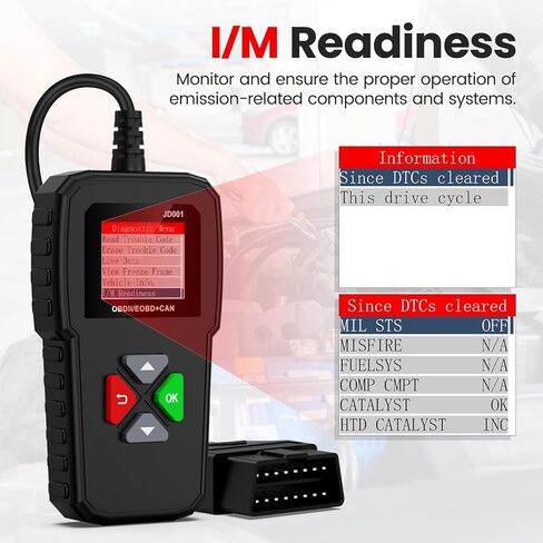 قارئ رمز السيارة، ماسح ضوئي obd2، قراءة ومسح رموز الأخطاء، أداة مسح تشخيصية للسيارات لجميع مركبات obd ii بعد عام 1996 in Kuwait