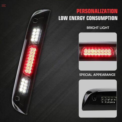 LED Third 3rd Brake Light assembly fit for Chevy Silverado/GMC Sierra 1500 2014-2018 for Silverado Sierra 2500HD 3500HD 2015-2018,Rear Cargo light Lamp High Mount Stop Lamp,Smoke Lens in Saudi Arabia