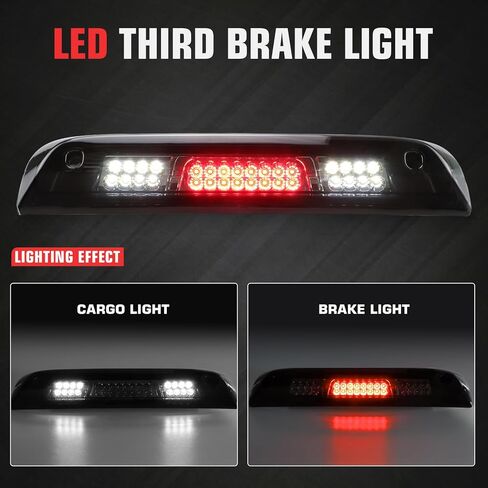 LED Third 3rd Brake Light assembly fit for Chevy Silverado/GMC Sierra 1500 2014-2018 for Silverado Sierra 2500HD 3500HD 2015-2018,Rear Cargo light Lamp High Mount Stop Lamp,Smoke Lens in Saudi Arabia