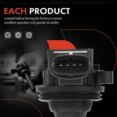 A-Premium Ignition Coil Compatible with Volvo Vehicles - 2.3L 2.4L 2.5L 2.8L 2.9L - C70 1999-2005, S60 2001-2005, S70 1999-2000, S80 1999-2006, V70 1999-2007, XC70 XC90 2003-2006 in Kuwait