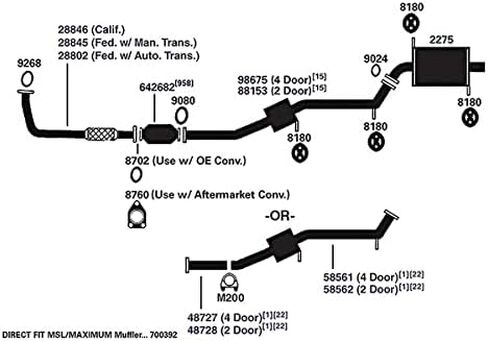 AP Exhaust Products 700392 Exhaust Muffler in Kuwait