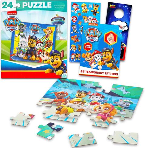Paw Patrol Puzzle for Kids Set - Paw Patrol Gift Bundle with Paw Patrol Puzzle, Stickers, Tattoos, More | Paw Patrol Puzzles for Kids Ages 4-8 (Styles May Vary) in Kuwait