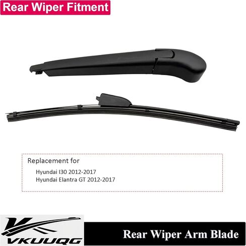 Rear Windshield Wiper Blade Arm Kit Replacement for Hyundai I30 2012-2017, Elantra GT 2012-2017 | Fit Replaces OEM 98811A5000 in Saudi Arabia