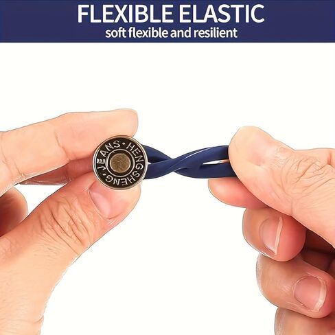 Set of 6 Instant Expander Buttons - No Sewing Required, Adjustable Waist Extenders for Jeans and Pants (Copper,6) in Kuwait