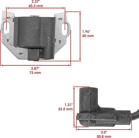 Caltric 2x Ignition Coil Compatible with Kawasaki FS541V FS600V FS651V FS691V FS730V FX481V FX541V in Kuwait