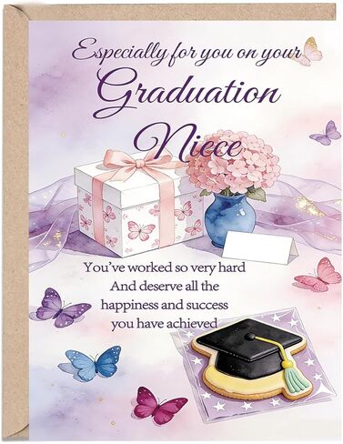 OJsensai Special Granddaughter Graduation Card for her, Congratulations Granddaughter High School & College Graduation Card from Grandma Grandpa in Kuwait