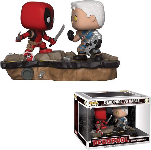 Funko Pop Marvel: Comic Moments - Deadpool vs Cable Vinyl Figure in Kuwait