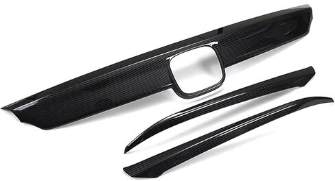 x xotic tech Front Bumper Hood Grille Upper Stripe Cover Trim, Carbon Fiber Pattern, Compatible with Honda Accord 10th Gen 2018-2020 in Kuwait