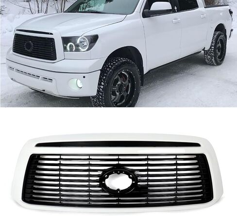 Chrome Front Grille Compatible with 2010-2013 Toyota Tundra Limited Style Pickup Upper Bumper Grill Replace for 531000C240,TO1200345 in Saudi Arabia