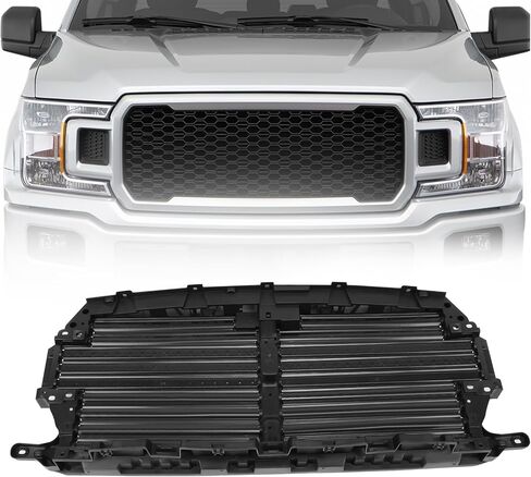 Front Upper Active Grille Radiator Shutter Assembly with Actuator Motor Compatible with Ford F-150 2018-2020# JL3Z8475D, JL3Z-8475-D in Kuwait