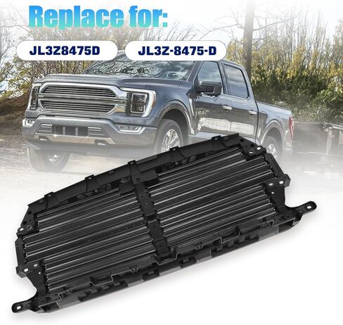 Front Upper Active Grille Radiator Shutter Assembly with Actuator Motor Compatible with Ford F-150 2018-2020# JL3Z8475D, JL3Z-8475-D in Kuwait