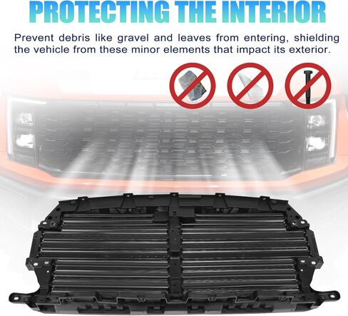 Front Upper Active Grille Radiator Shutter Assembly with Actuator Motor Compatible with Ford F-150 2018-2020# JL3Z8475D, JL3Z-8475-D in Kuwait