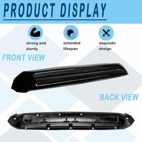 Front Upper Hood Scoop Bulge Molding Grille For 2014-2021 Toyota Tundra Hood Scoop Grill Trim 761800C030 TO1231102 Gloss Black in Saudi Arabia