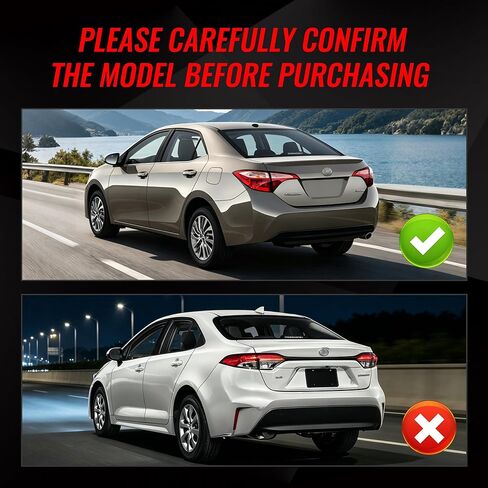 Left Outer Tail Light Assembly Compatible with Toyota Corolla 2017 2018 2019, Rear Taillights Brake Lamps with Halogen Bulbs and Clear Lens Replaces 8156002B00 (Driver Side) in Kuwait