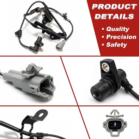 ABS Wheel Speed Sensor 1Pc: Front Left Compatible with Toyota 1996-2002 4Runner V6 3.4L L4 2.7L, 1998-2000 Tacoma L4 2.7L V6 3.4L L4 2.4L in Saudi Arabia