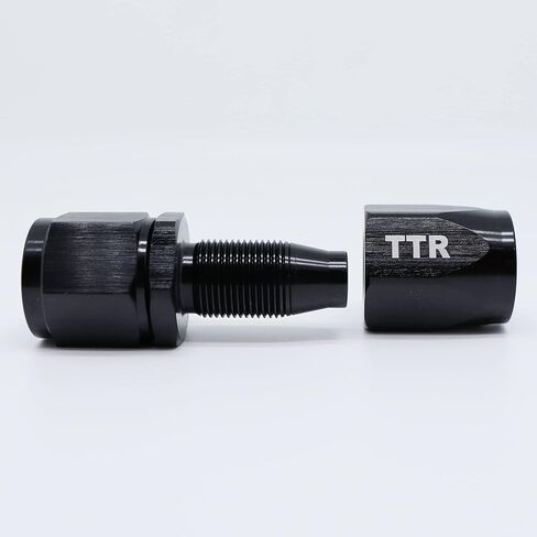 8 AN-8 AN8 1/2" Stainless Steel Braided Fuel Gas Oil Line Hose E85 12FT + Swivel Black Fitting Kit SSAN8BK_KIT_XIAO in Kuwait