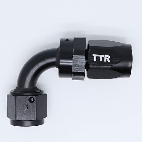8 AN-8 AN8 1/2" Stainless Steel Braided Fuel Gas Oil Line Hose E85 12FT + Swivel Black Fitting Kit SSAN8BK_KIT_XIAO in Kuwait