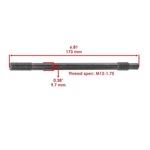 Caltric Primary Drive Clutch Bolt Stud Compatible with Can-Am Maverick Max 1000 2013-2018 703500842 in Kuwait