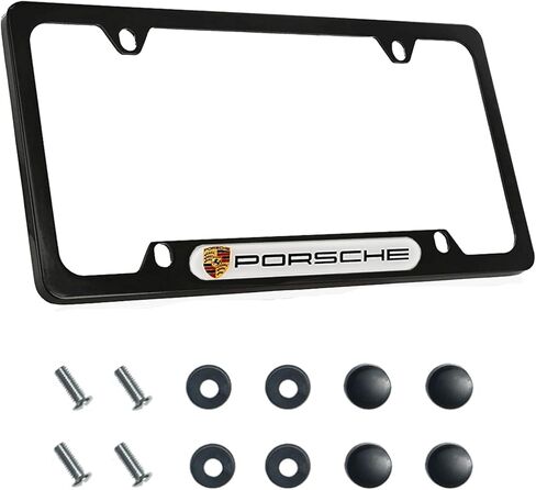 Premium Inspired Car Logo License Plate Frame (BSJ-H BZM) in Saudi Arabia
