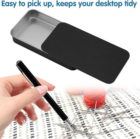 2Pcs Sewing Pin Pickup Tool Needle Magnet Holder – Powerful Retrieval for Sewing Pins Needles, Suitable for Quilters Sewists, Magnetic Pin Holder for DIY, Quilting & Crafts in Kuwait