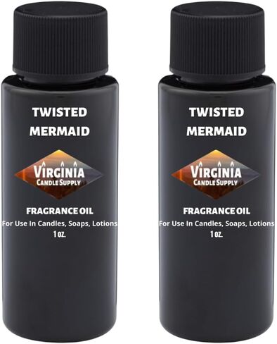 Twisted Mermaid Fragrance Oil (2 oz Bottle) for Candle Making, Soap Making, Tart Making, Room Sprays, Lotions, Car Fresheners, Slime, Bath Bombs, Warmers… in Kuwait