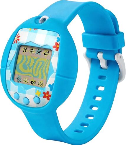 Soft Silicone Wristband for Tamagotchi Original, for Gen 1/2, Neon, Retro Flowers, 90s, Fresh Strawberry, Adjustable Anti-Drop Strap for Kids, Teens, Adults, Parents & 90s Nostalgia Lovers (Purple) in Kuwait