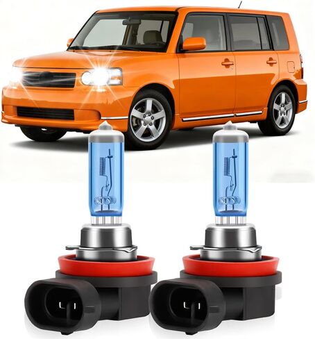 Halogen Headlight Bulbs Fit For Scion XB 2008-2015, H11 Low Beam Light Bulbs, 20000LM 900% Brightness, 6000K White, Plug And Play, Pack of 2 in Saudi Arabia