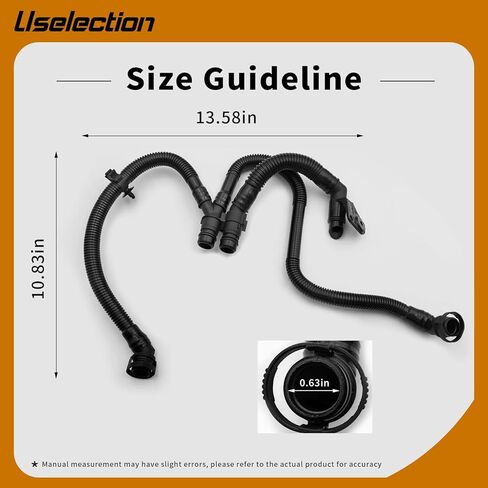 Uselection 06E103217T Crankcase Breather Hose Compatible for Audi A5 S5 A6 A8 Q5 in Kuwait