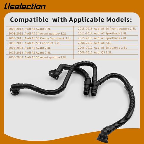Uselection 06E103217T Crankcase Breather Hose Compatible for Audi A5 S5 A6 A8 Q5 in Kuwait