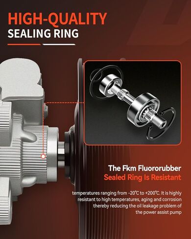 21-157 Power Steering Pump with Pulley, 2006 for Mercedes ML350 3.5L, 2006 2007 for Mercedes ML500 R500 5.0L, 2007 for Mercedes E350 3.5L, 2007 for Mercedes E550 5.5L in Kuwait