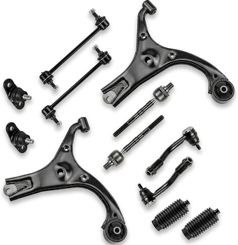 4pc Front Lower Control Arm with Ball Joint Suspension Kit for Hyundai 2006-2011 Accent, Compatible with Kia 2006-2011 Rio, 2006-2011 Rio5, K640403 K640404 K500015 in Kuwait