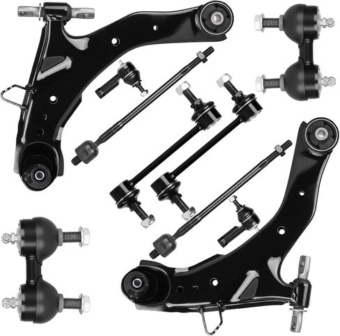 10PCS Front Lower Control Arms w/Ball Joint Suspension Kits Fits for Hyundai Elantra 2001 2002 2003 2004 2005 2006 Tie Rod Ends Sway Bar End Link Kits in Kuwait