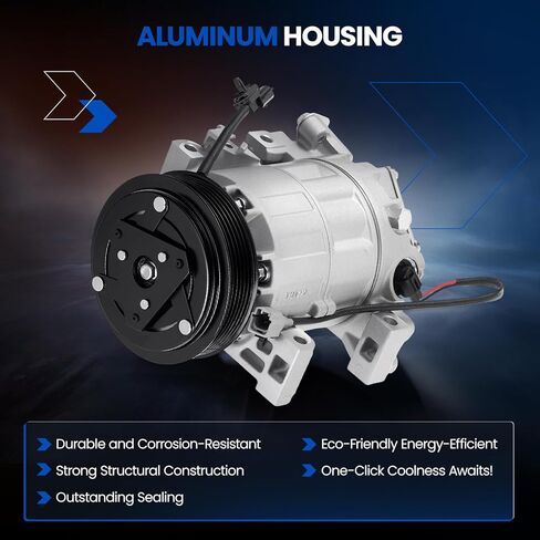 98664 Air Conditioning A/C Compressor with Clutch Compatible with Nissan Altima 2007 2013-2018, Compatible with Nissan Rogue 2014-2020, 2.5L L4 in Kuwait