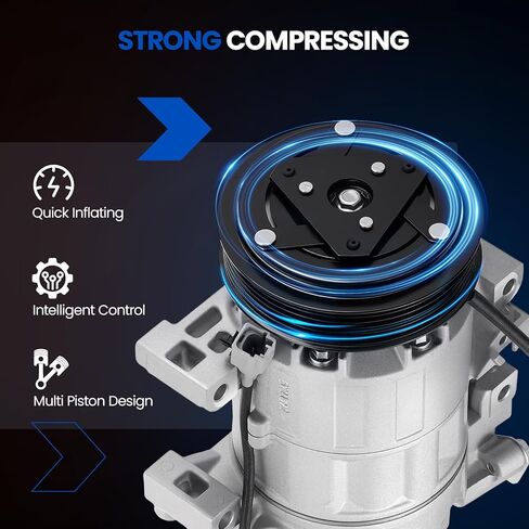 98664 Air Conditioning A/C Compressor with Clutch Compatible with Nissan Altima 2007 2013-2018, Compatible with Nissan Rogue 2014-2020, 2.5L L4 in Kuwait