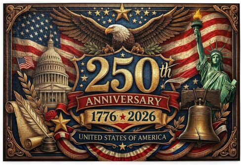 250th Anniversary America Jigsaw Puzzle, Adult, 500 Pieces, Patriotic Theme, Wooden, Concentration and Logical Thinking Skills in Kuwait