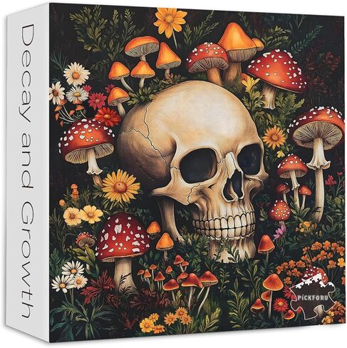 PICKFORU Horror Vase Jigsaw Puzzles 1000 Pieces, Scare Gothic Eyes Flower Puzzles for Adults, Vintage Difficult Unique Puzzle as Wall Decor in Kuwait
