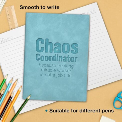 Chaos Coordinator Notebook Because Freaking Miracle Worker Is Not a Job Title Journal Funny Office Gift for Coworker Boss-Blue in Saudi Arabia