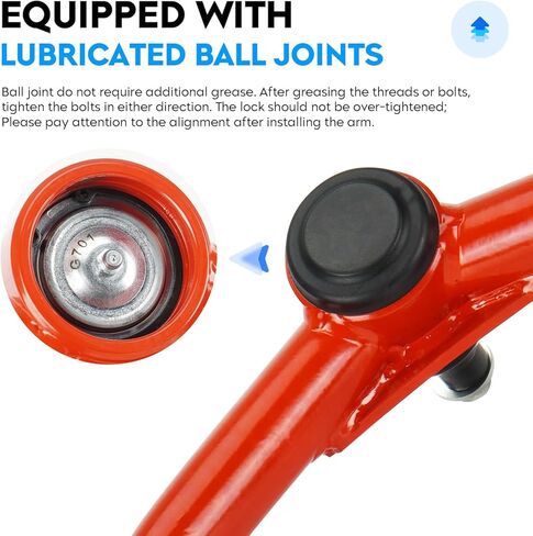 Front Upper Control Arms w/Ball Joints Lift 2-4" for Chevy Silverado GMC Sierra 2500HD 3500HD 2011-2019, (ONLY fit 8 LUG), Adjustable Suspension Kit 2Pcs in Kuwait