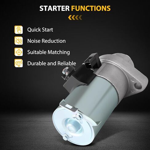 ASAPE 17960N محرك بداية جديد مناسب لهوندا أكورد 2006-2012، CR-V، لـ Acura TSX 2006-2014، CSX 2.0L 2.4L 31200-RZA-A01 SMU0498 19009 19082 SM73002 31200-R41-L01 12 فولت 1.6 كيلو واط 9 طن في اتجاه عقارب الساعة in Kuwait